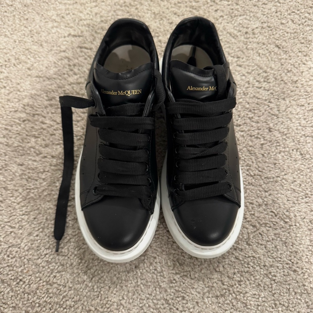 Alexander McQueen black platform shoes